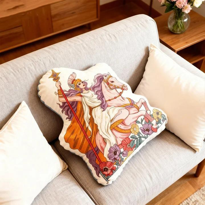 Purplehecate The Audacity Tarot Card Pillow