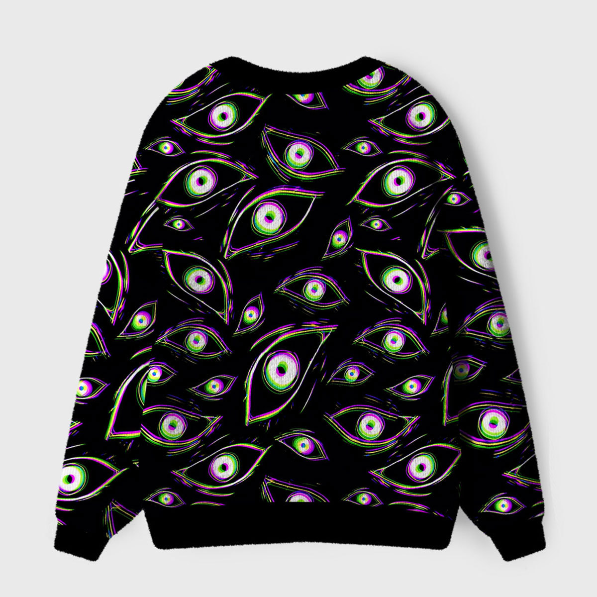Purplehecate Glitch Vision Ugly Cardigan Sweaters