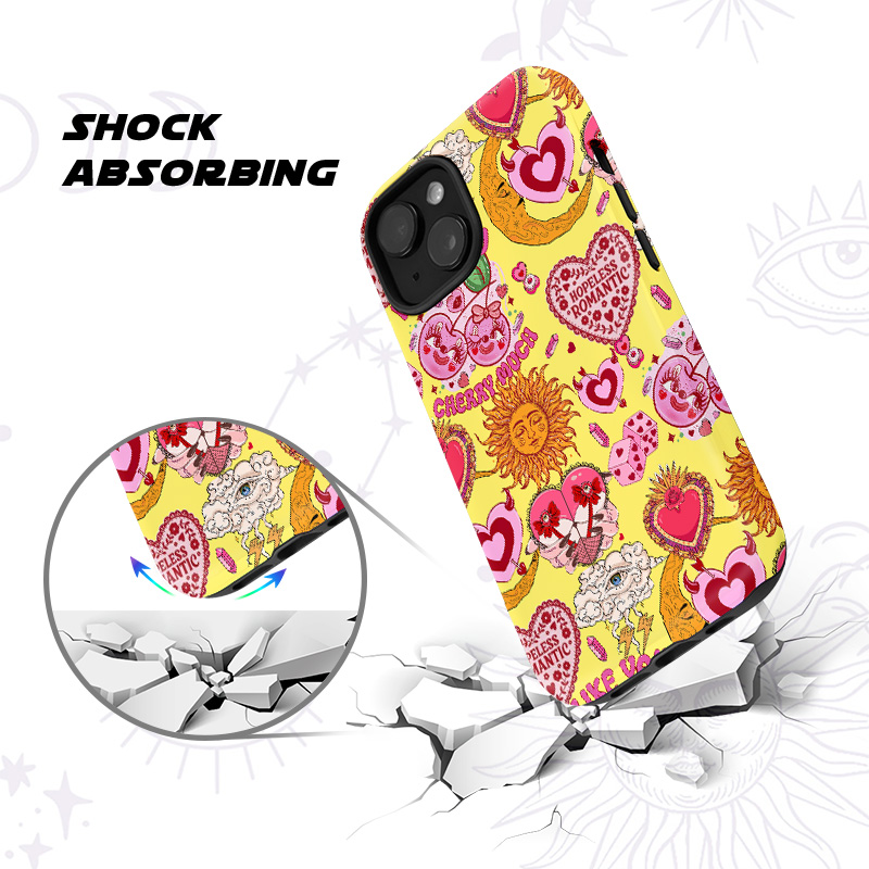 Purplehecate Hopeless Romantic Love Doodle Phone Case