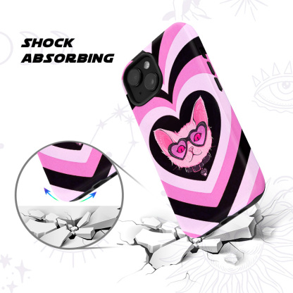 Purplehecate Slightly Wicked Cat Valentine Phone Case