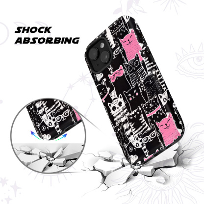 [Copy]Purplehecate Starry Witch Cat and Love Phone Case