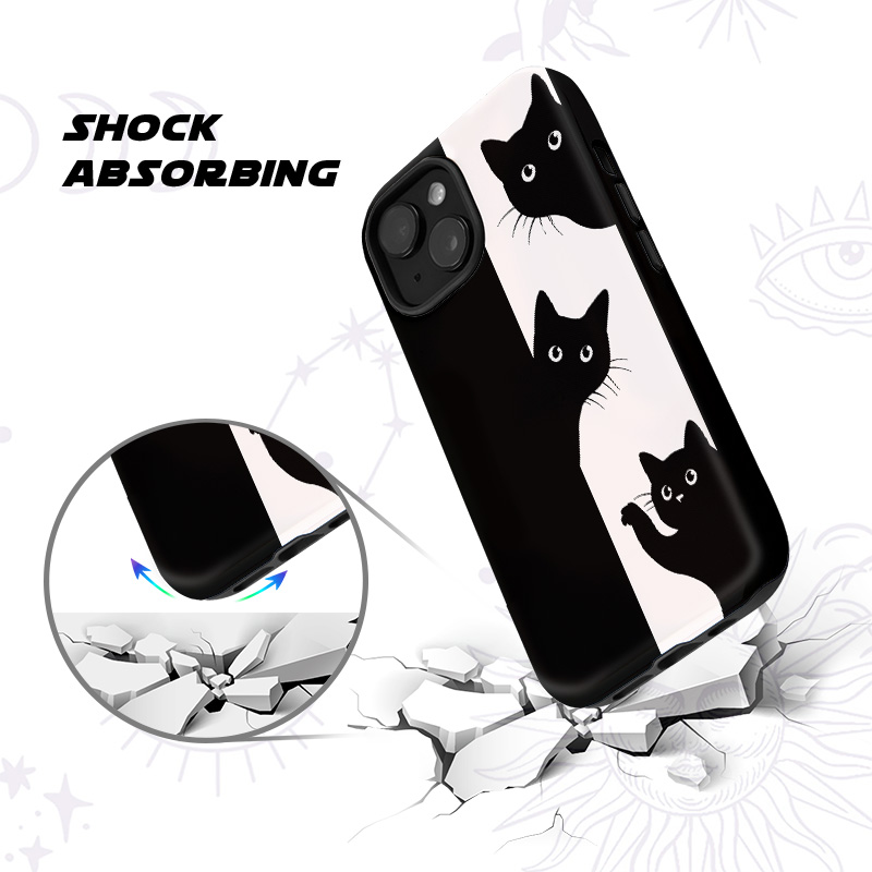 Purplehecate Peekaboo Cats Phone Case