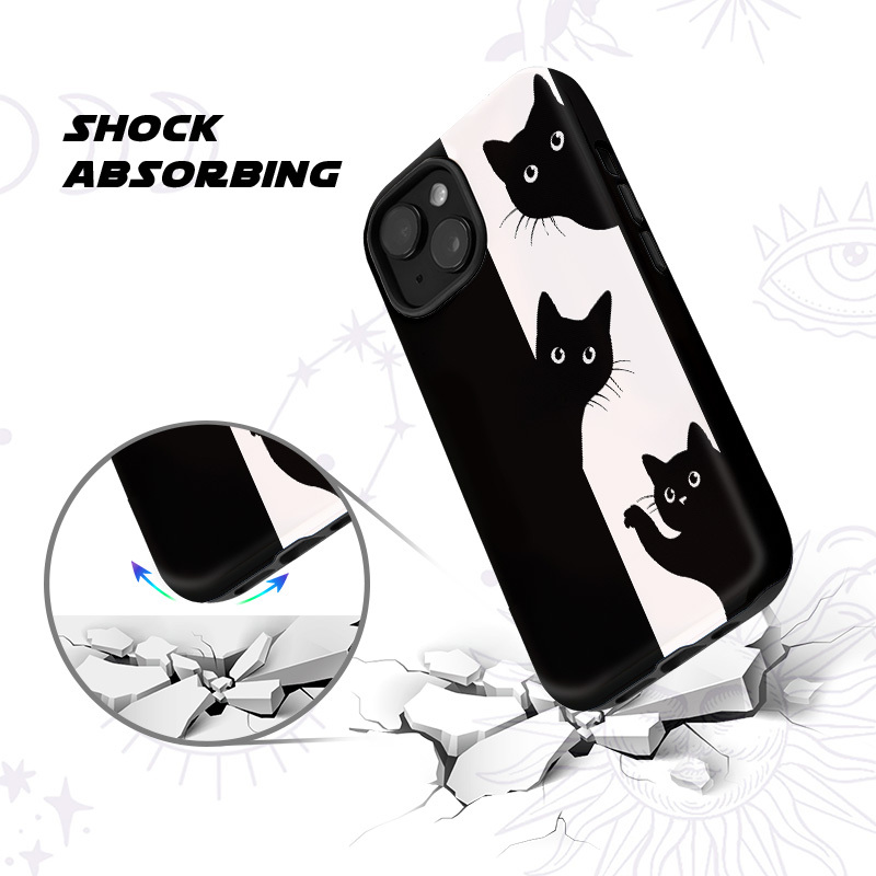 Purplehecate Peekaboo Cats Phone Case
