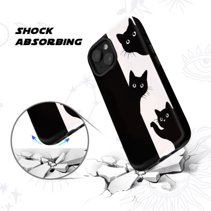 Purplehecate Peekaboo Cats Phone Case