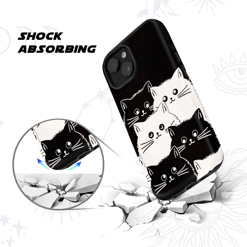 Purplehecate Curious Cats Phone Case