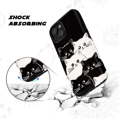 Purplehecate Curious Cats Phone Case