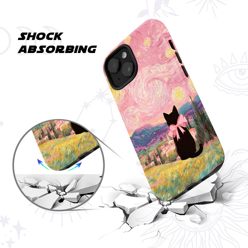 Purplehecate Starlit Witchy Night Cat Phone Case