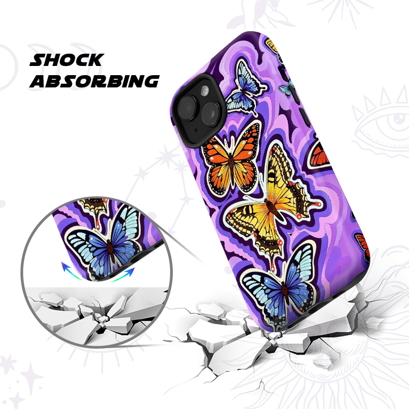 Purplehecate Psychedelic Butterfly Phone Case