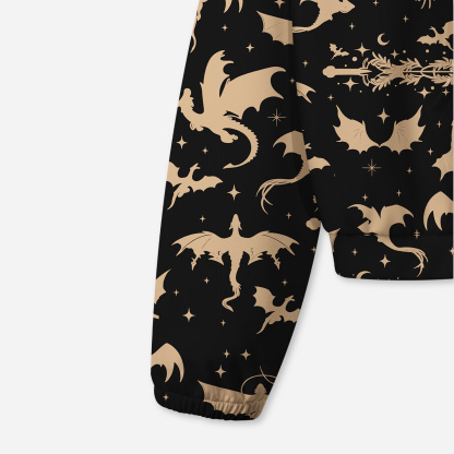 Purplehecate Fantasy Dragon Allover All-Over Print Hoodie