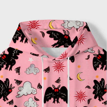 Purplehecate Cryptid Mothman All-Over Print Hoodie