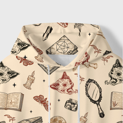 Purplehecate Witchcraft Study All-Over Print Hoodie