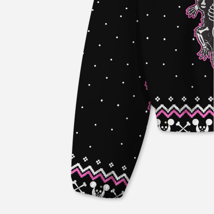 Purplehecate Moonlit Skeleton Rats All-Over Print Hoodie