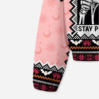 Purplehecate Stay Positive All-Over Print Hoodie