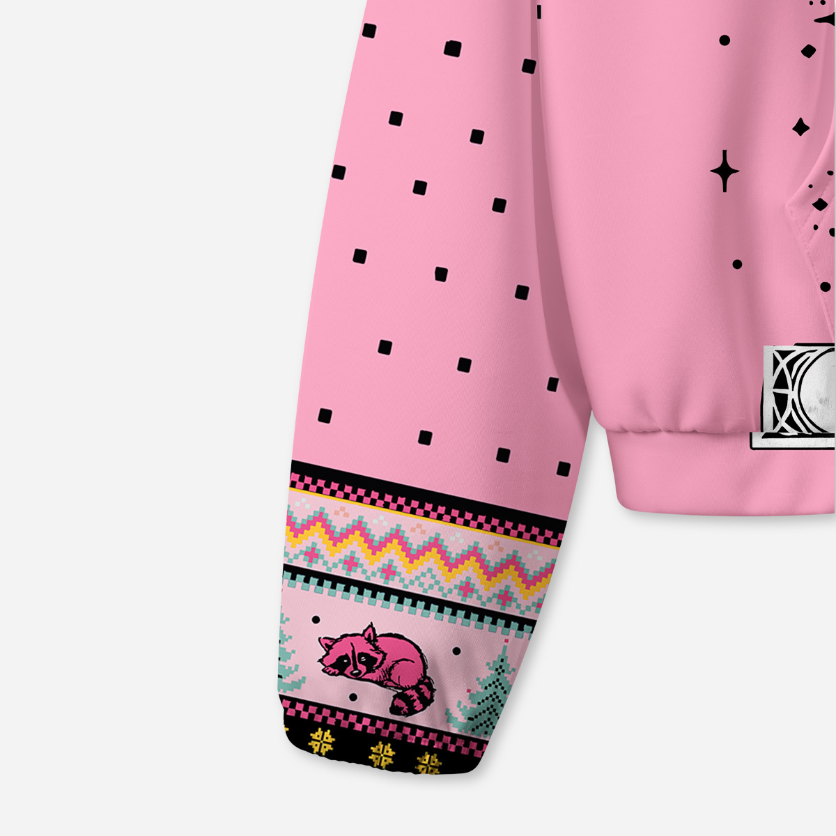 Purplehecate In My Feral Era Raccoon All-Over Print Hoodie