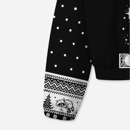 Purplehecate The Team Trash Raccoon & Possum All-Over Print Hoodie