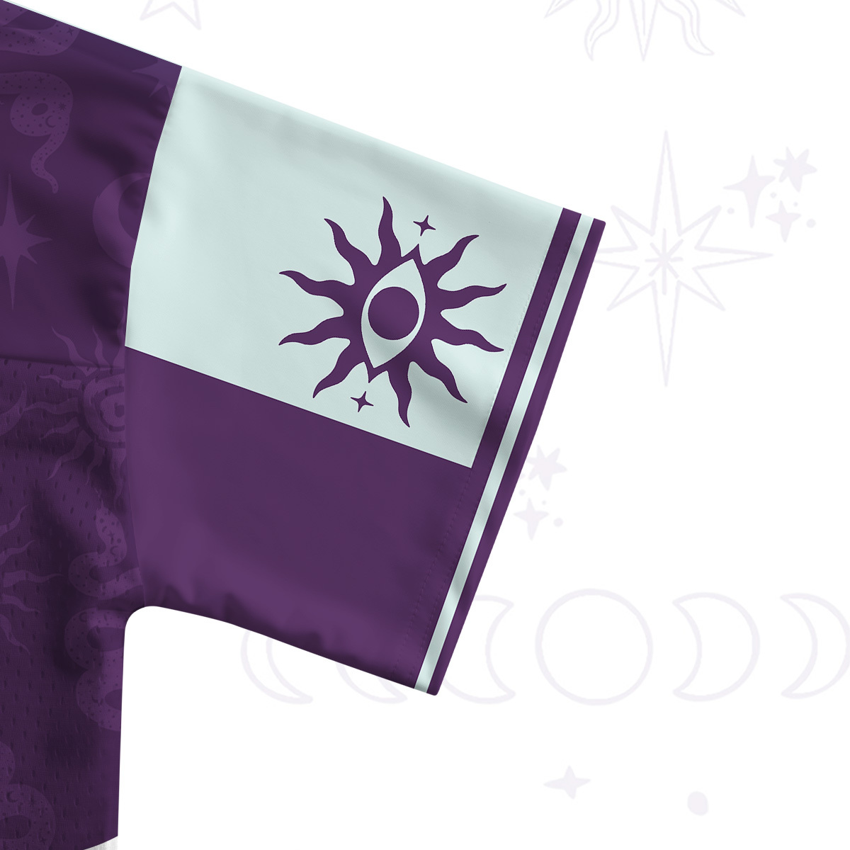 Purplehecate Stay Weird Crop Sports Jersey