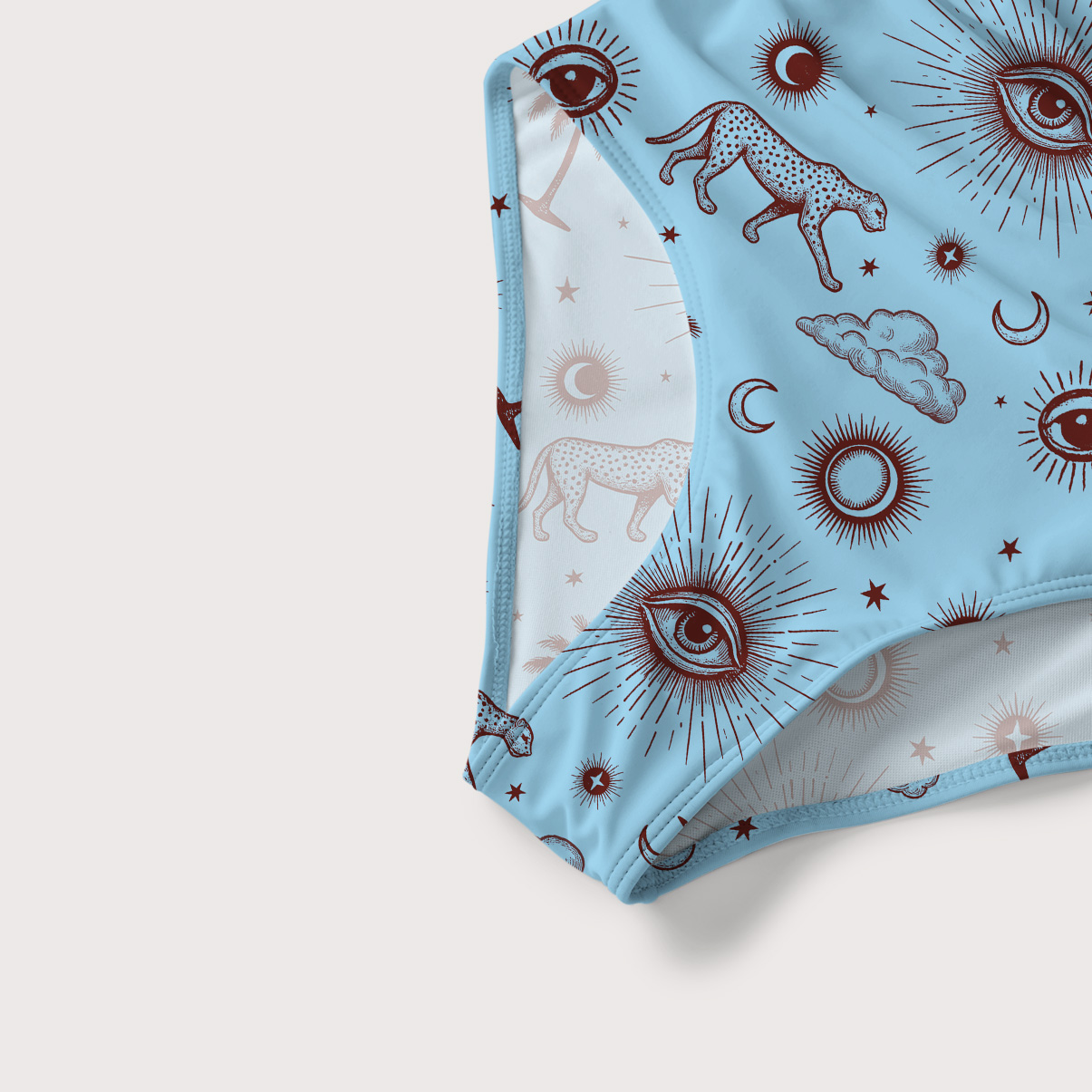 Purplehecate Eye of the Universe Slim-Strap Swimsuit