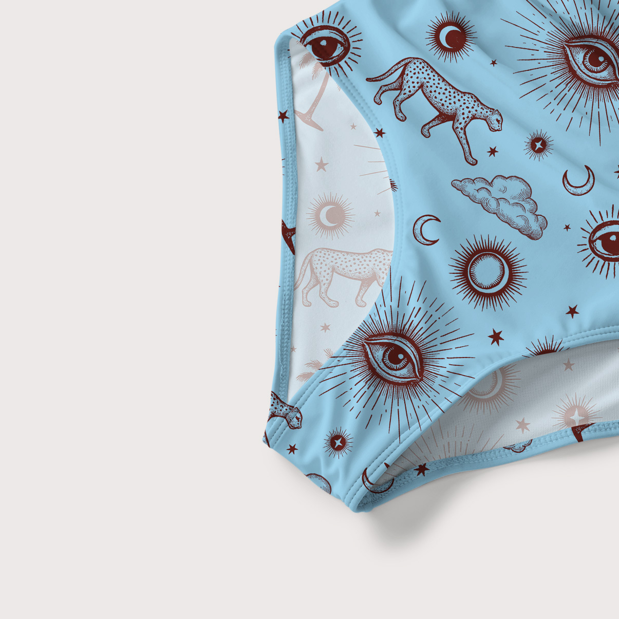 Purplehecate Eye of the Universe Slim-Strap Swimsuit