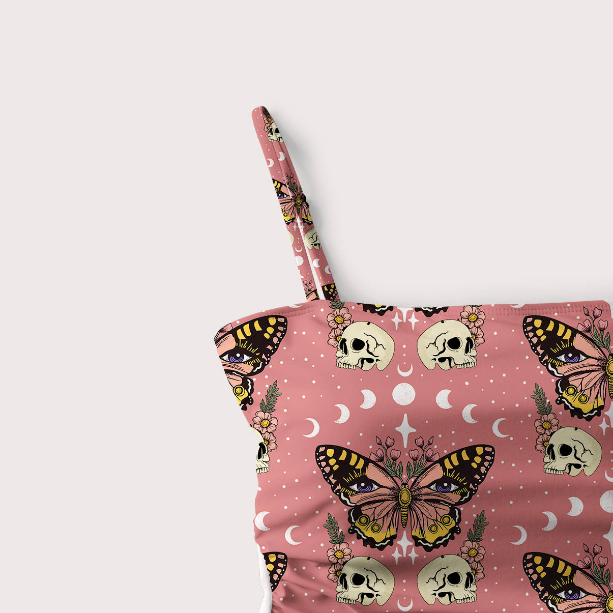 Purplehecate The Endings Won't End You Slim-Strap Swimsuit