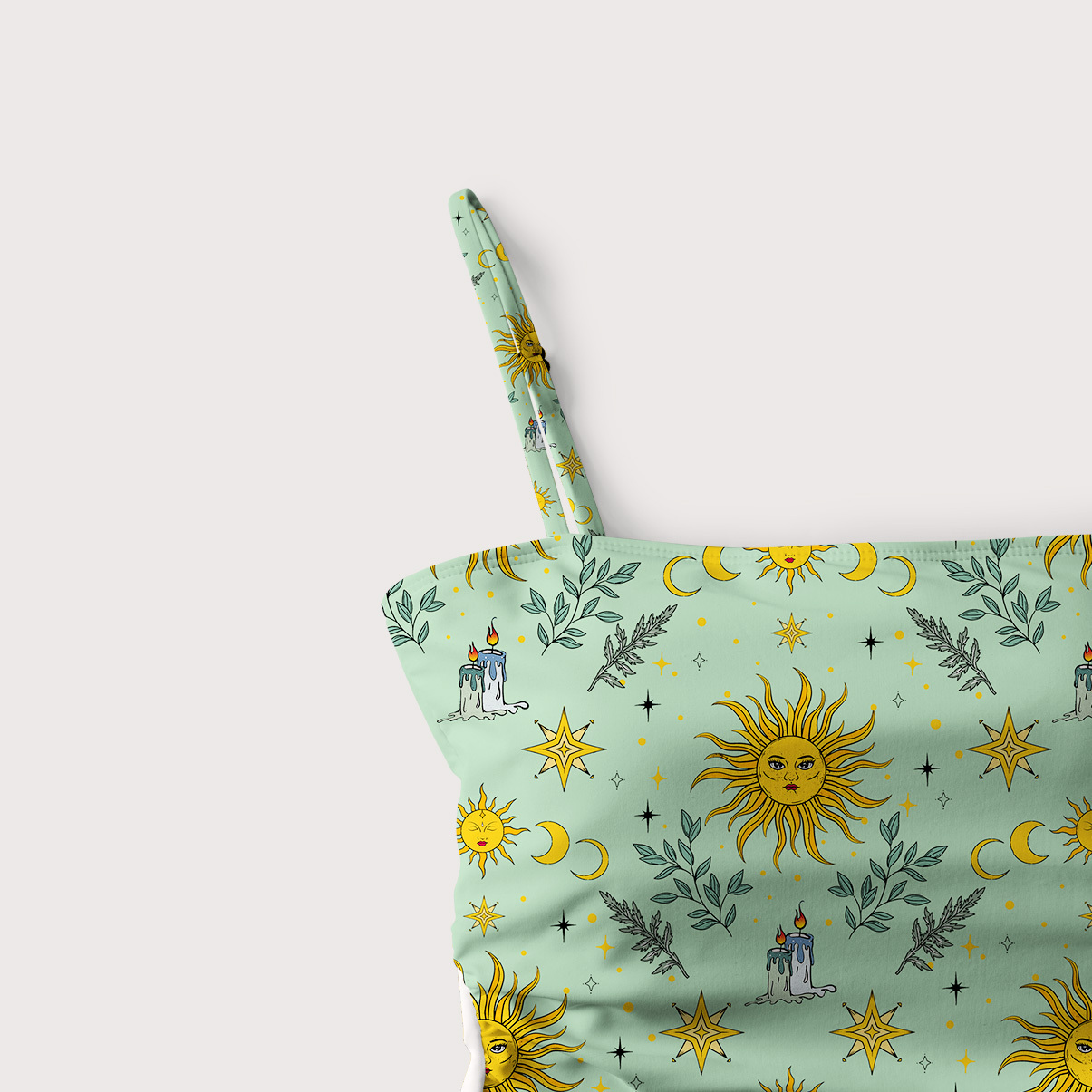 Purplehecate Magic Sun Slim-Strap Swimsuit