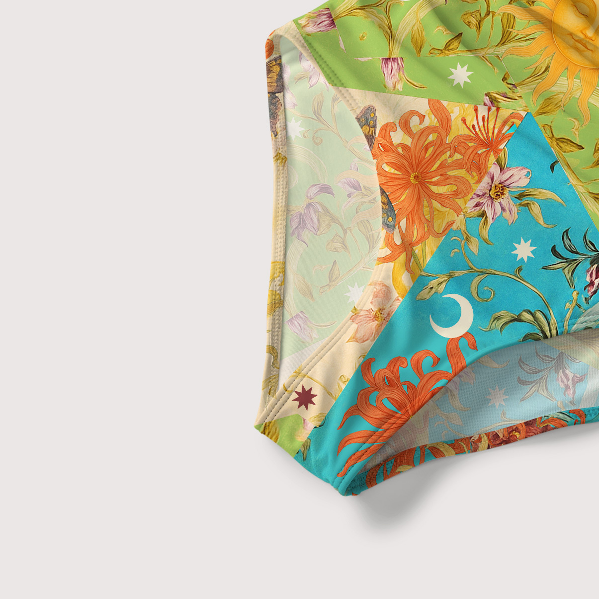 Purplehecate Sun Garden Slim-Strap Swimsuit