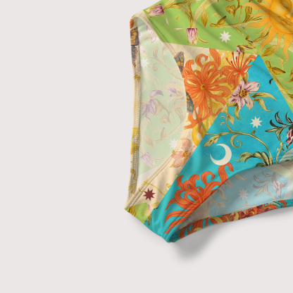 Purplehecate Sun Garden Slim-Strap Swimsuit