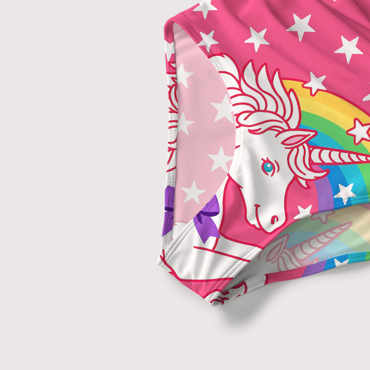 Purplehecate Mystic Horned Horse Slim-Strap Swimsuit