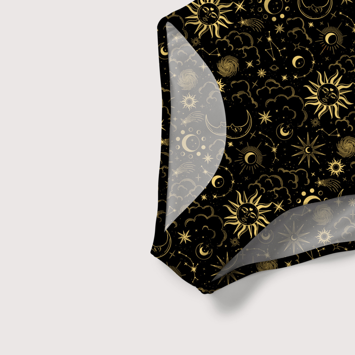 Purplehecate Mysterious Star & Moon Slim-Strap Swimsuit