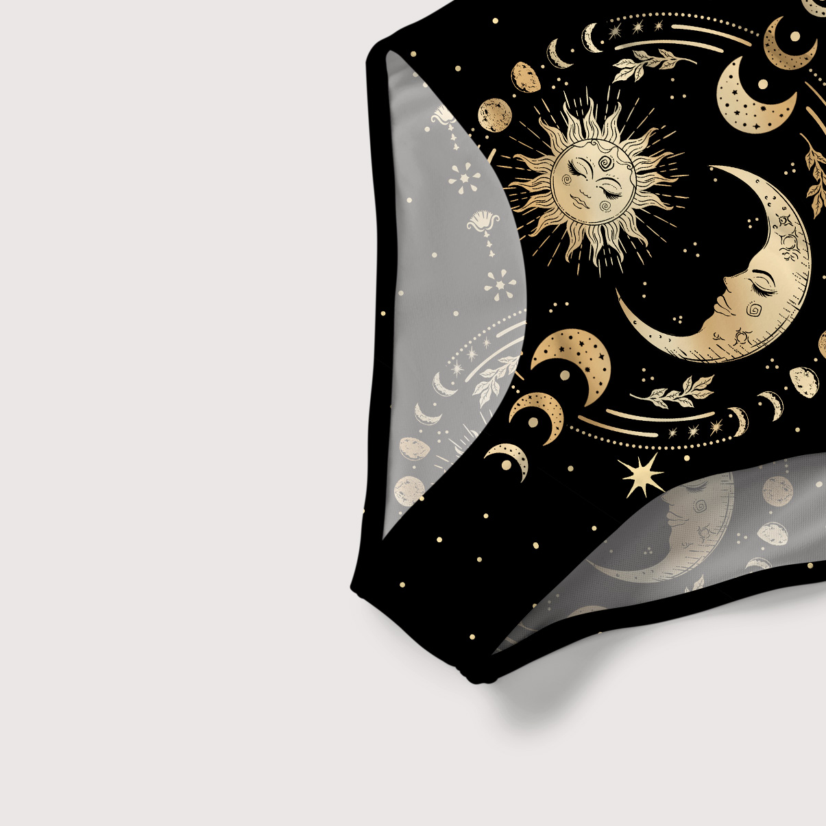 Purplehecate Celestial Sun and Moon Slim-Strap Swimsuit