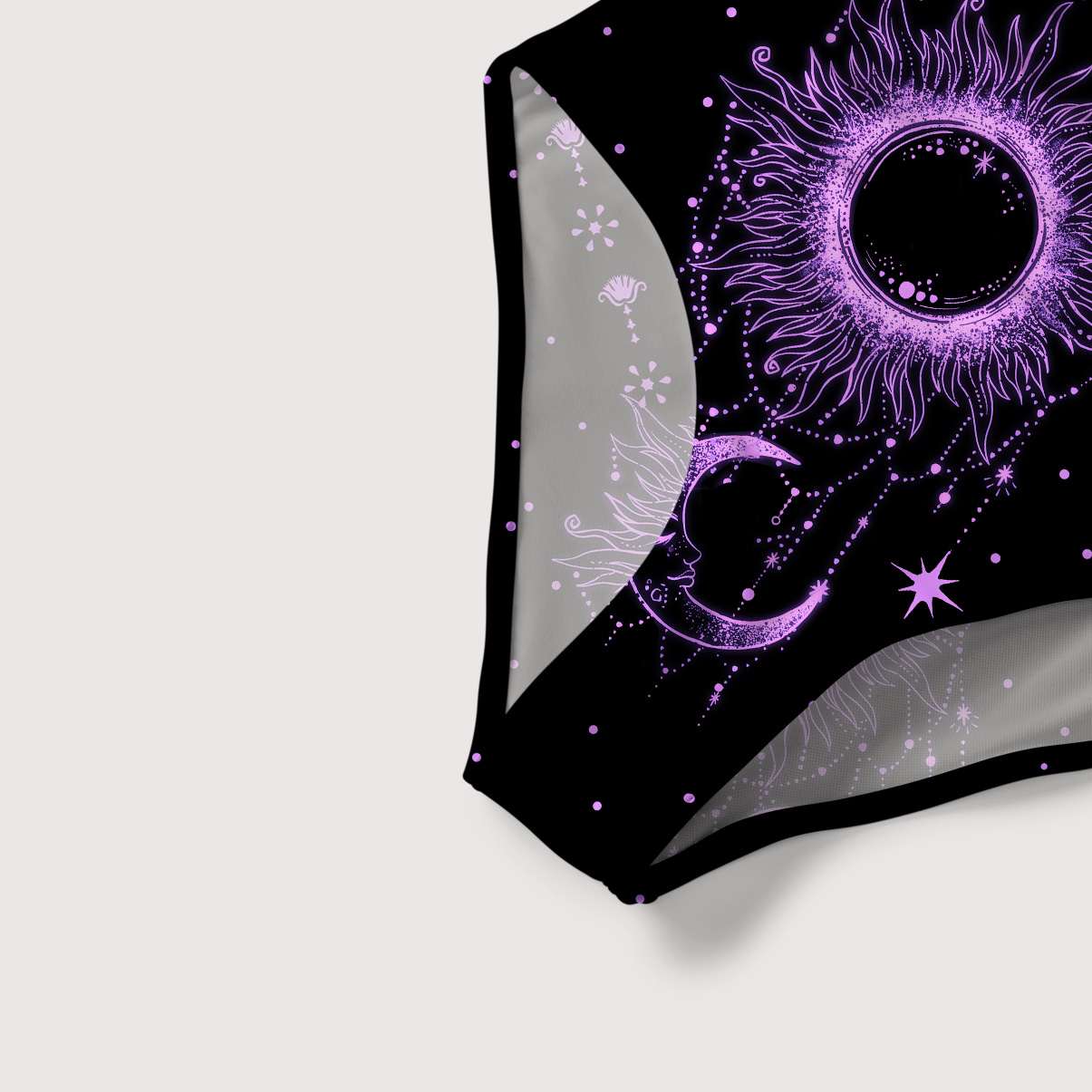 Purplehecate Radiance Of Sun And Moon Slim-Strap Swimsuit