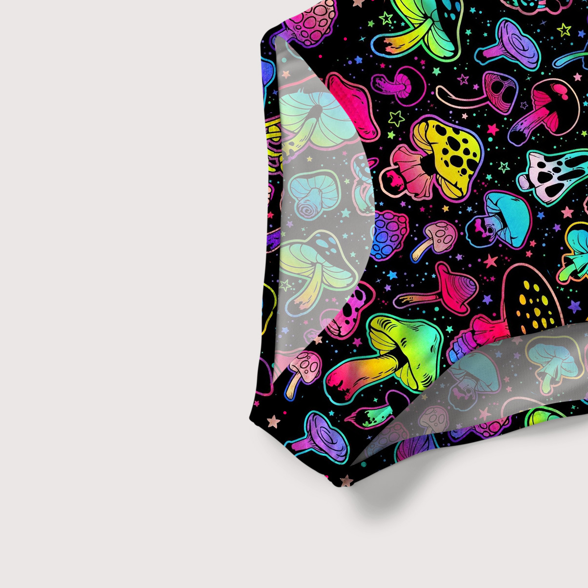 Purplehecate Psychedelic Mushroom Rave Slim-Strap Swimsuit