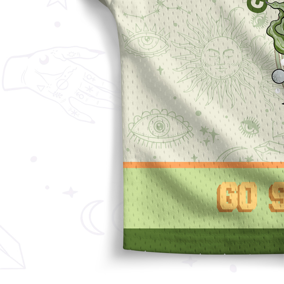 Purplehecate Go Sage Yourself Crop Sports Jersey