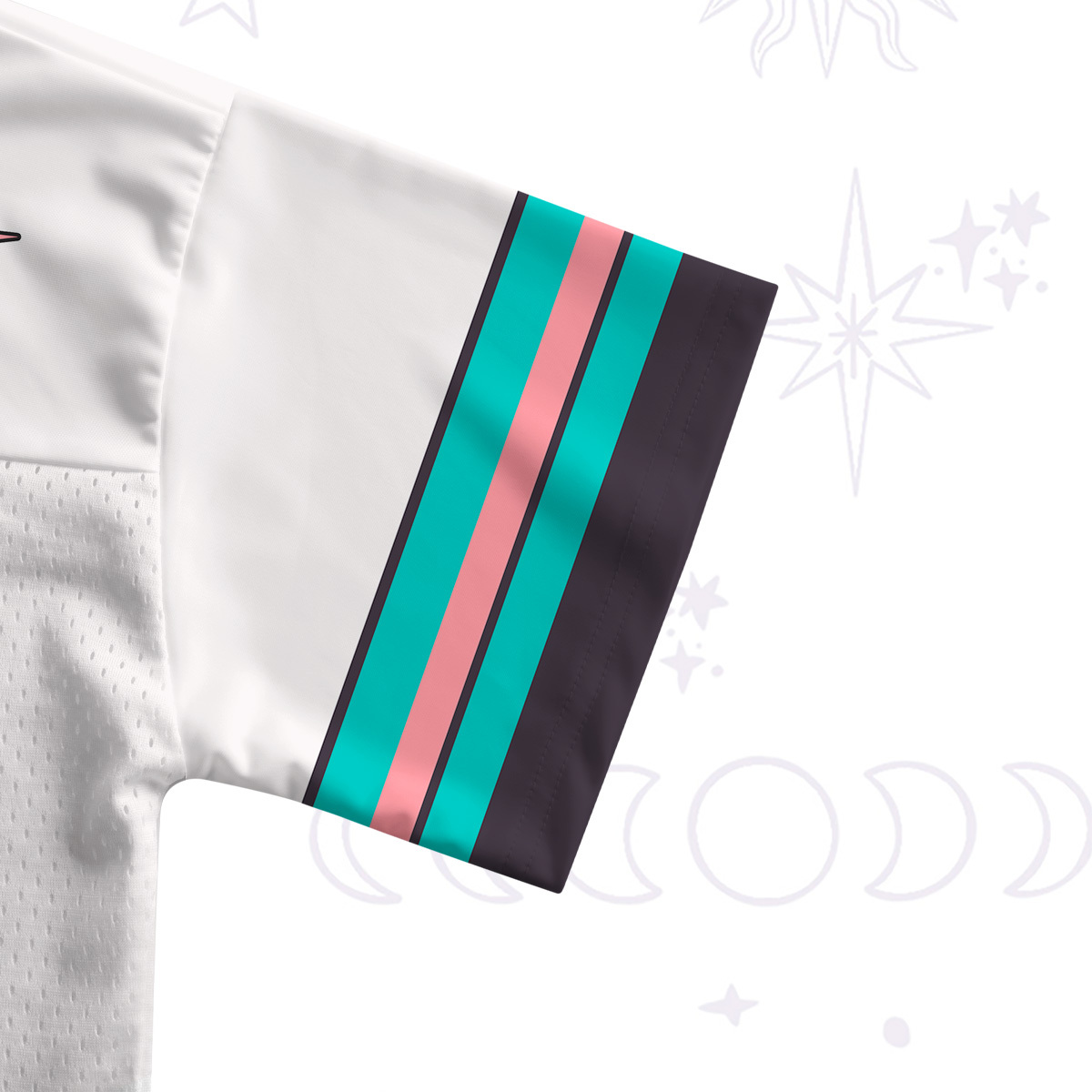 Purplehecate The Audacity Skeleton Crop Sports Jersey