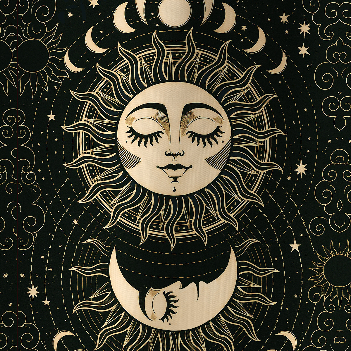 Purplehecate Lunar Eclipse All Over Print T-Shirt