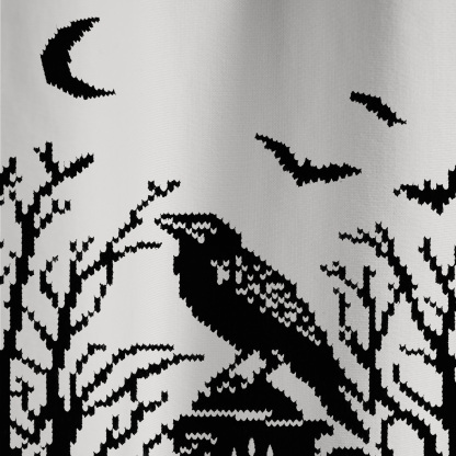 Purplehecate Ravens Over the Spooky Graveyard All Over Print T-Shirt