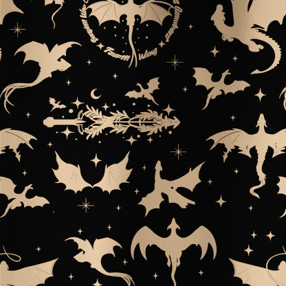 Purplehecate Fantasy Dragon Allover All Over Print T-Shirt