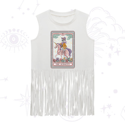 Purplehecate The Audacity Tarot Card Fringe Tank Top