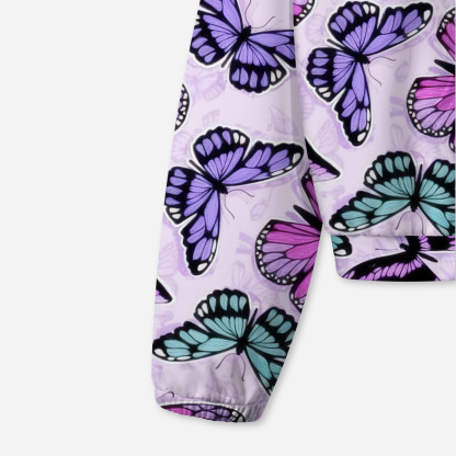 Purplehecate Whimsical Butterfly All-Over Print Hoodie