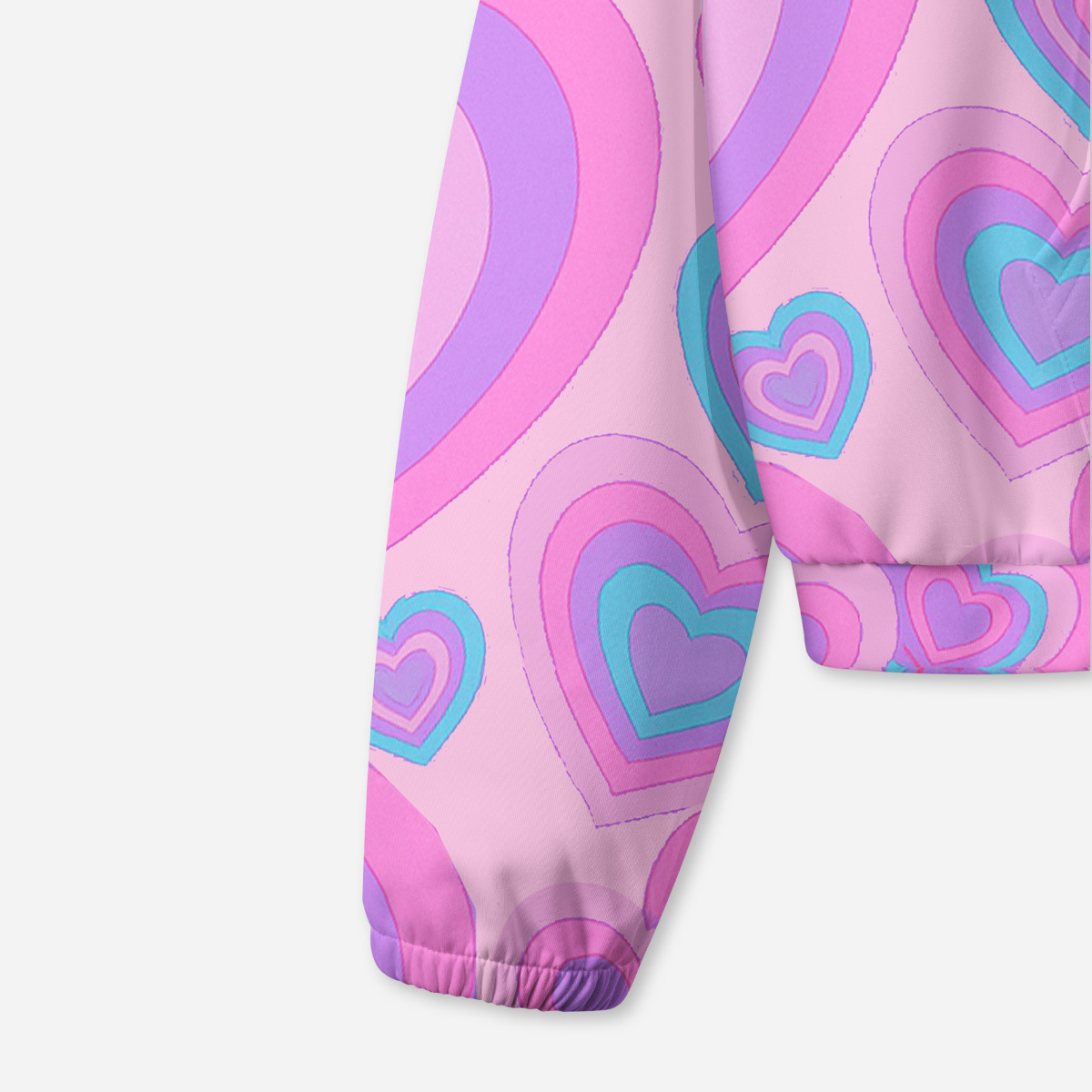 Purplehecate Soft Pastel Love Waves All-Over Print Hoodie