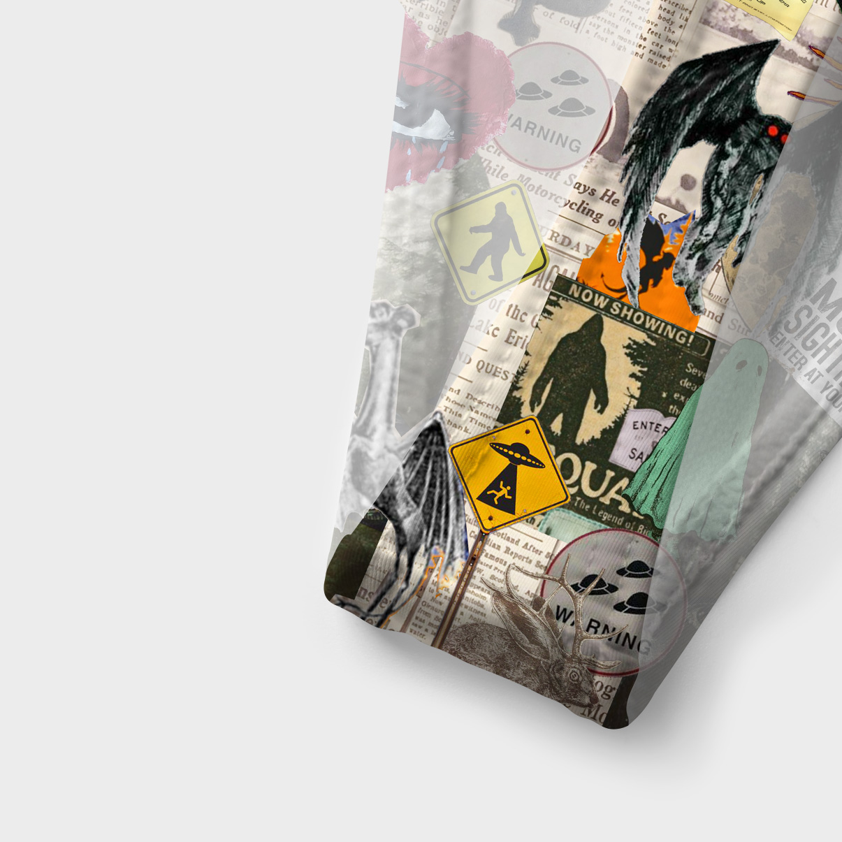 Purplehecate Cryptid Warning Collage Versa-Tie Two-Piece Swimsuit