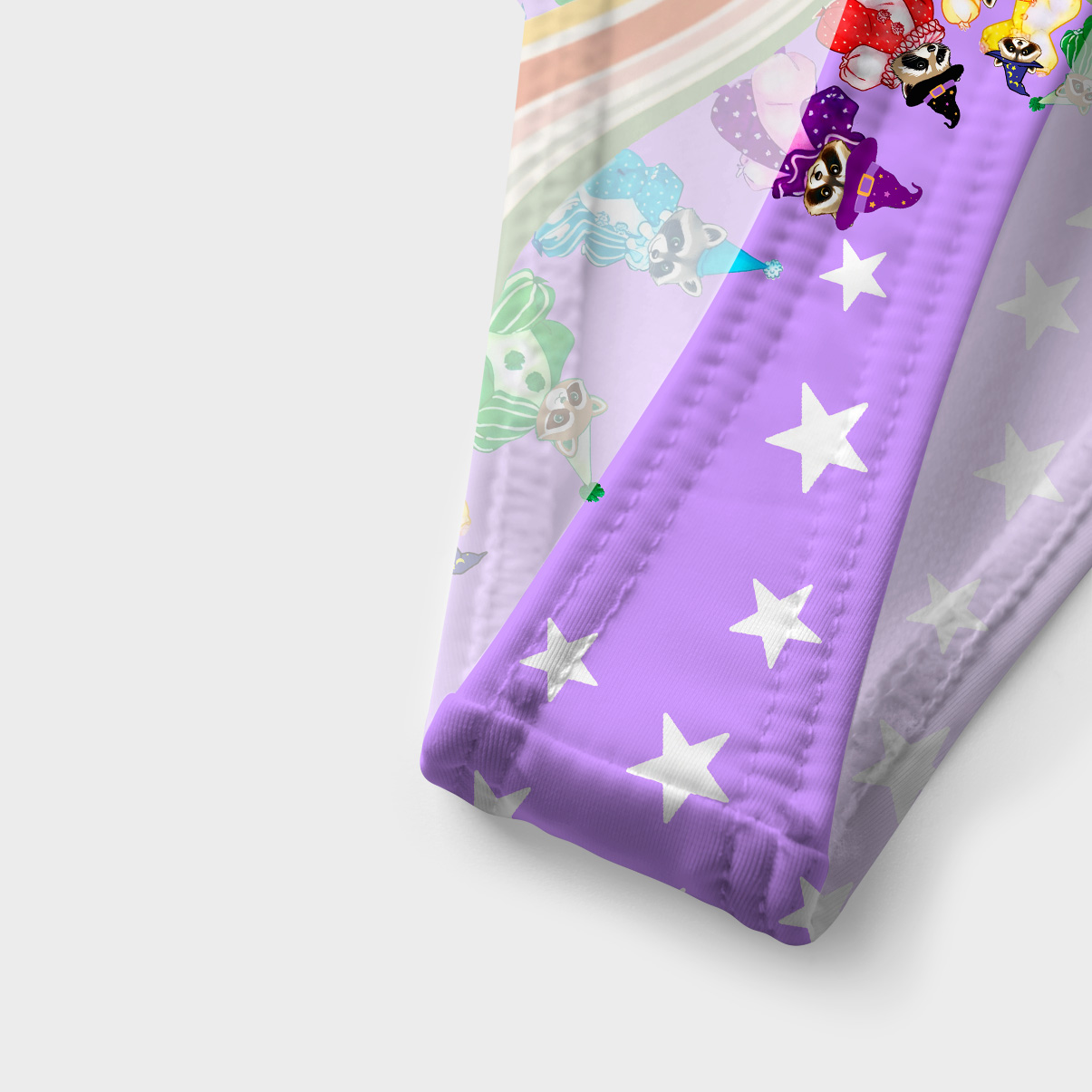 Purplehecate Rainbow Raccoon Star Versa-Tie Two-Piece Swimsuit