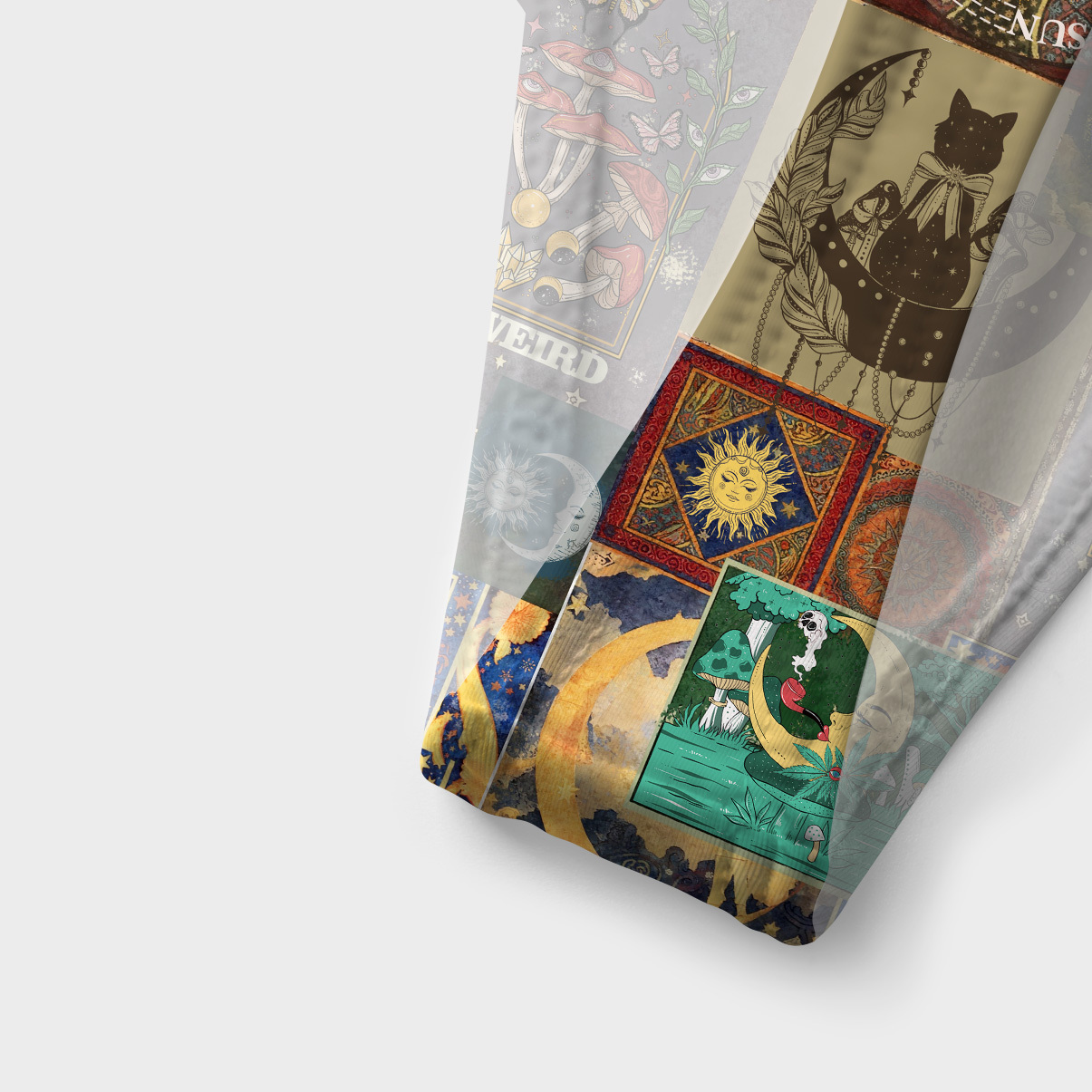 Purplehecate Starry Moon Patchwork for Cosmic Lovers Versa-Tie Two-Piece Swimsuit