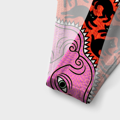 Purplehecate Cats for the Devil’s Feast Versa-Tie Two-Piece Swimsuit