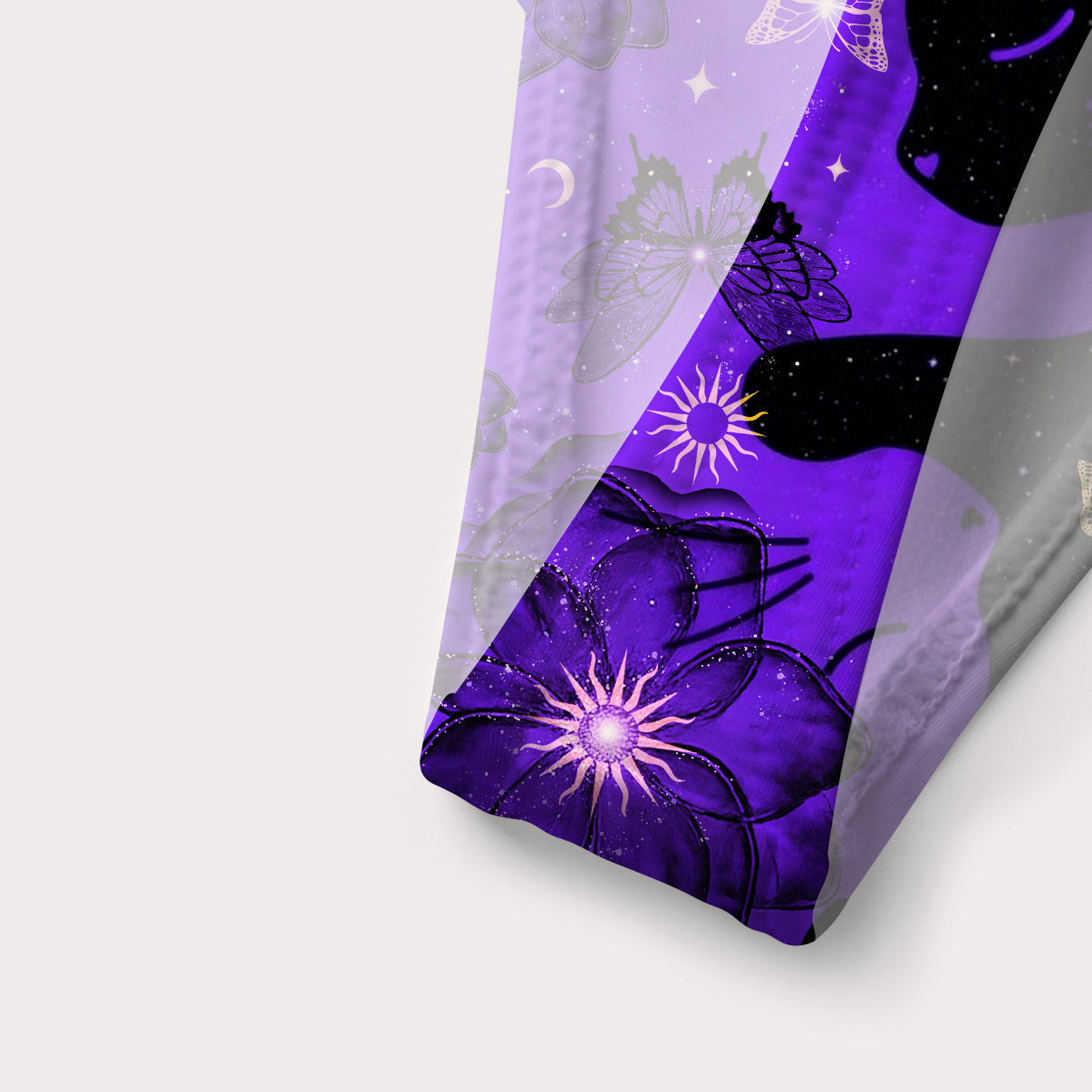 Purplehecate Starlit Cats & Butterflies Versa-Tie Two-Piece Swimsuit