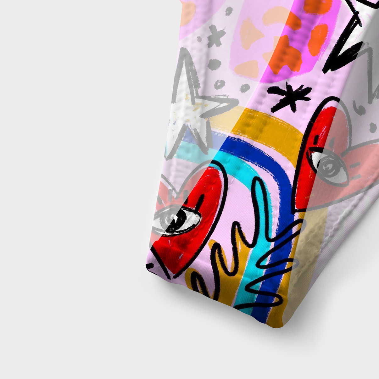 Purplehecate Cosmic Love Eyes Graffiti Versa-Tie Two-Piece Swimsuit