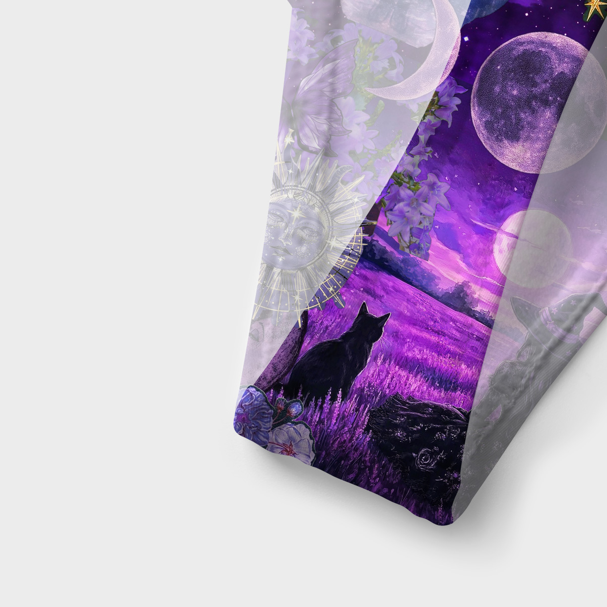 Purplehecate Witchy Black Cat Moon Versa-Tie Two-Piece Swimsuit