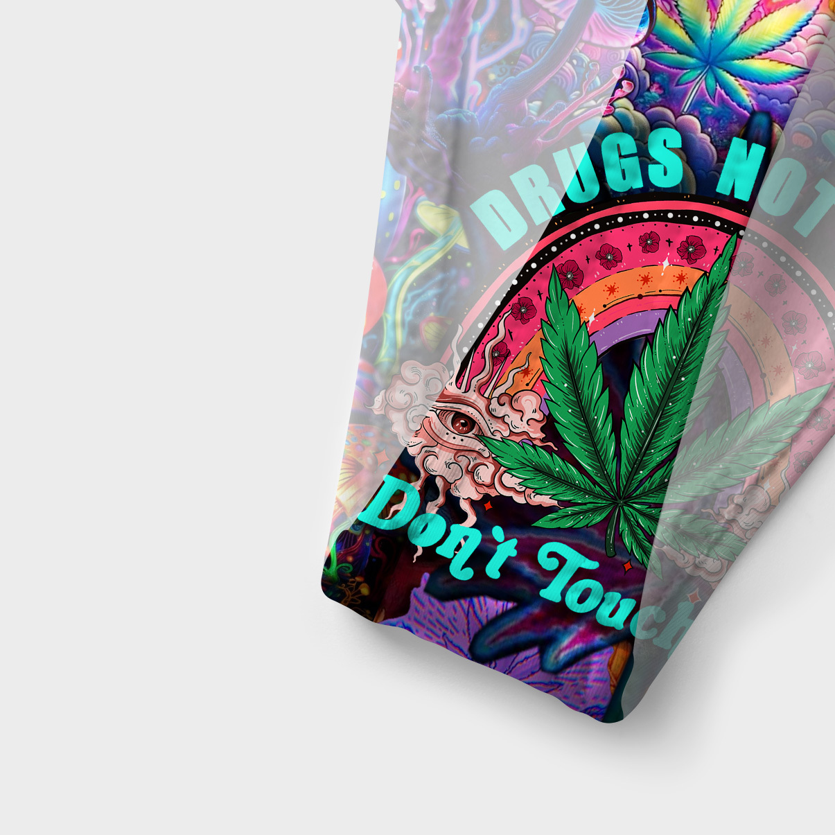 Purplehecate Drugs Not Hugs Don't Touch Me Versa-Tie Two-Piece Swimsuit