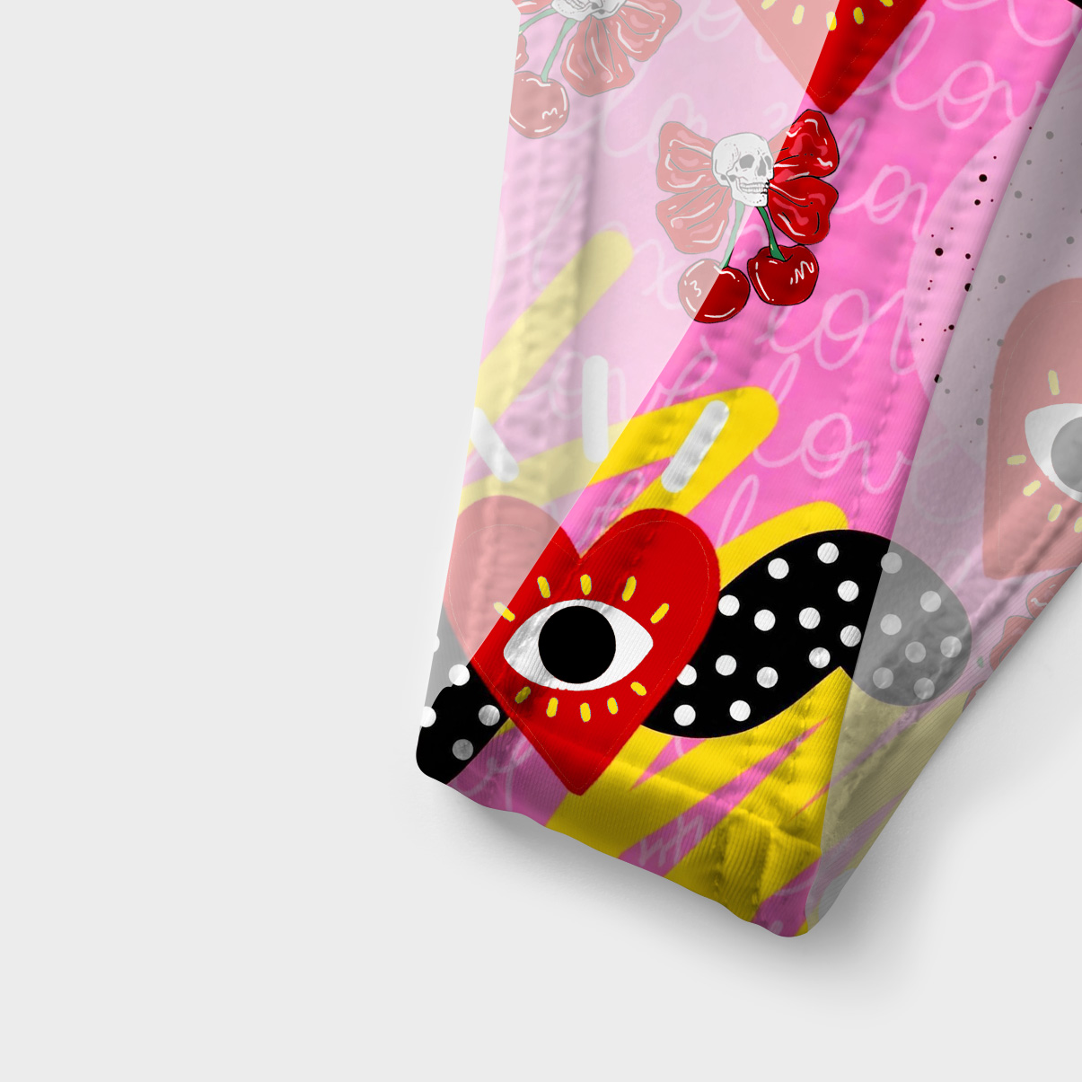 Purplehecate Evil Eye Heart Versa-Tie Two-Piece Swimsuit