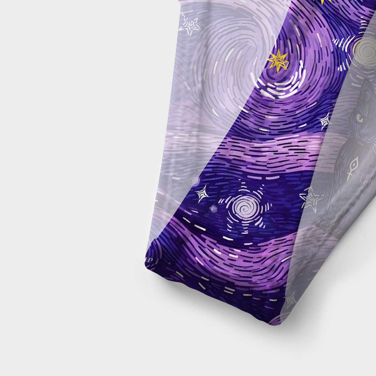 Purplehecate Mystic Cat Beneath the Cosmic Veil Versa-Tie Two-Piece Swimsuit