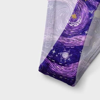 Purplehecate Mystic Cat Beneath the Cosmic Veil Versa-Tie Two-Piece Swimsuit